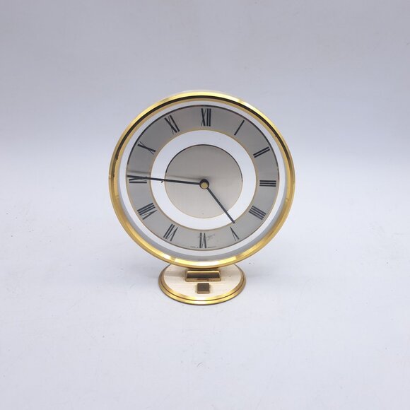 General Electric Brass Clock Made in Germany -Working - Picture 1 of 11